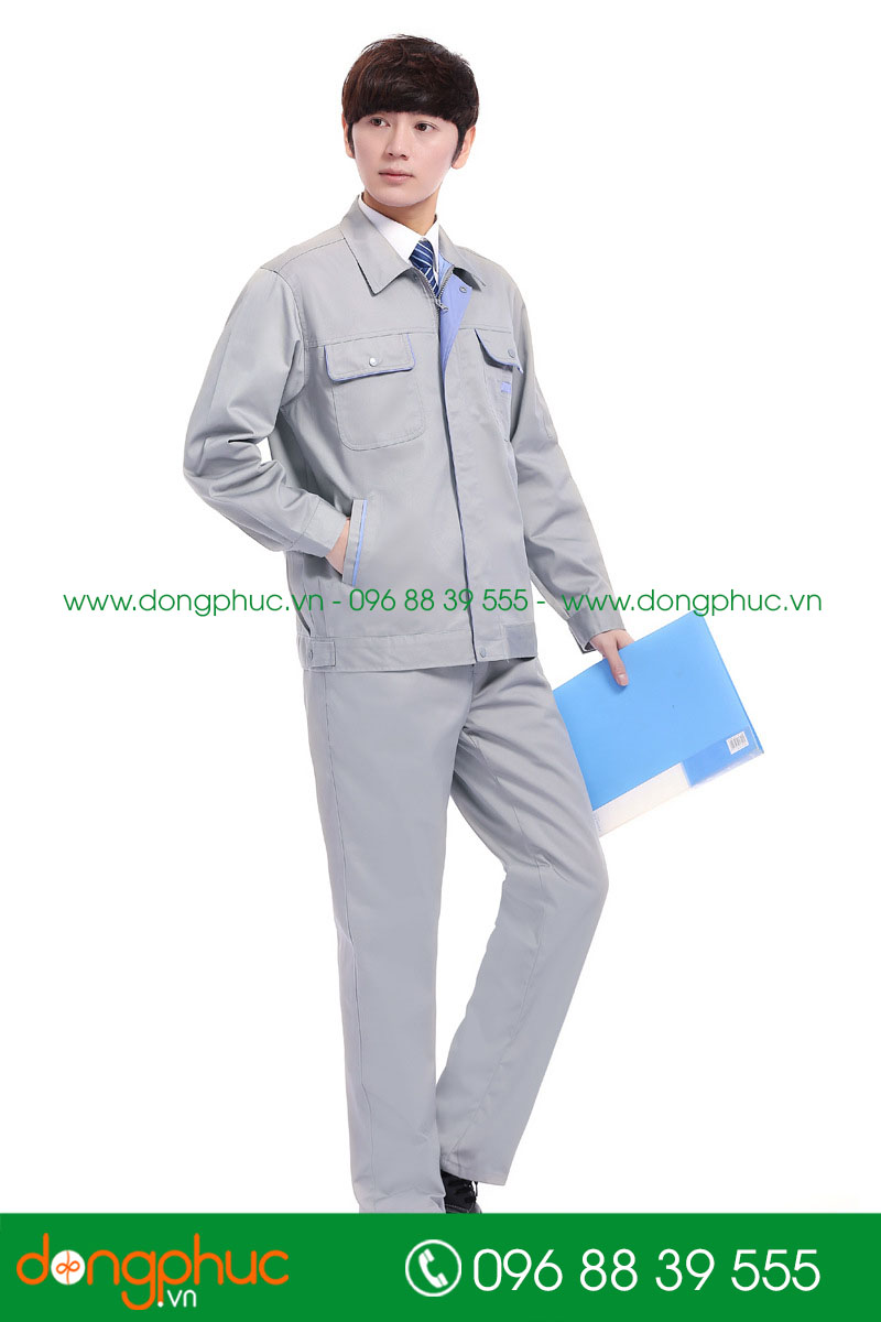 Mẫu bảo hộ màu ghi phối xanh lá